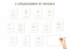 Laden Sie das Bild in den Galerie-Viewer, Edition Seidel Set 12 Kommunionskarten mit Umschlägen (31755)