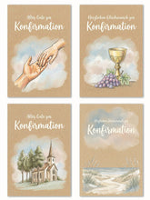 Laden Sie das Bild in den Galerie-Viewer, Edition Seidel Set 12 Konfirmationskarten mit Umschlag (32281)