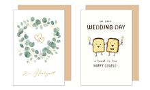 Load image into Gallery viewer, Edition Seidel Set 4 exklusive Hochzeitskarten mit Umschlägen. Glückwunschkarten Klappkarten Doppelkarten Grusskarten zur Hochzeit Hochzeitskarte Spruch Karte für Brautpaar sie ihn (20078)