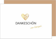 Laden Sie das Bild in den Galerie-Viewer, Edition Seidel Premium Glückwunschkarte mit Umschlag. Dankeskarte Grußkarte Billet Danke Danksagung Dankeschön von Herzen Mann Frau Freund Freundin (D146 SW024)