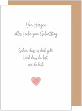 Laden Sie das Bild in den Galerie-Viewer, Edition Seidel Premium Glückwunschkarte zum Geburtstag mit Umschlag. Grußkarte Karte Geburtstagskarte Spruch für Mann Frau Freund Freundin Kompliment Liebe Herz (G4102 SW126)