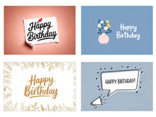 Laden Sie das Bild in den Galerie-Viewer, Edition Seidel Set 25 Geburtstagskarten Postkarten Glückwunschkarte Grußkarte Geburtstag Geburtstagskarte Mann Frau Kinder für ihn für sie Karten Happy Birthday Sprüche (27722)