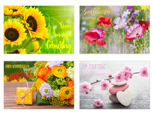 Laden Sie das Bild in den Galerie-Viewer, Edition Seidel Set 20 exklusive Premium Geburtstagskarten mit Umschlag. Glückwunschkarte Grusskarte zum Geburtstag. Geburtstagskarte Mann Frau Karten Billet Happy Birthday (SW02) (Set 3) (21240)