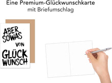 Laden Sie das Bild in den Galerie-Viewer, Edition Seidel Premium Geburtstagskarte mit Umschlag. Glückwunschkarte Grußkarte Karte mit lustigem Spruch Geburtstag Happy Birthday Mann Frau (G3615 SW024)