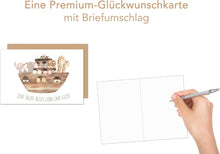 Laden Sie das Bild in den Galerie-Viewer, Edition Seidel Premium Glückwunschkarte zur Taufe mit Umschlag. Taufkarte Grusskarte Karte Arche Noah Tiere Taufkind (ET173 SW023)