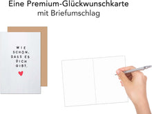 Laden Sie das Bild in den Galerie-Viewer, Edition Seidel Premium Geburtstagskarte mit Umschlag. Glückwunschkarte Grußkarte Karte mit Spruch Geburtstag Happy Birthday Mann Frau Herz (G3613 SW024)