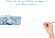 Laden Sie das Bild in den Galerie-Viewer, Edition Seidel Premium Glückwunschkarte zur Jugendweihe mit Umschlag. Jugendweihekarte Karte mit Spruch Grusskarte Steine Herz Junge Mädchen (JW130 SW024)