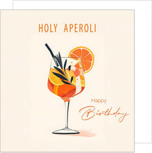 Laden Sie das Bild in den Galerie-Viewer, Edition Seidel Premium quadratische Geburtstagskarte mit Umschlag. Glückwunschkarte Happy Birthday Billet Karte für Mann Frau Freundin Freunde Holy Aperoli (GQ284 SW024)