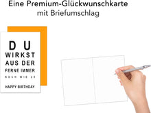 Laden Sie das Bild in den Galerie-Viewer, Edition Seidel Premium Geburtstagskarte mit Umschlag. Glückwunschkarte mit Spruch Billet Happy Birthday Grusskarte Mann Frau (G3391 SW023)