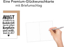 Laden Sie das Bild in den Galerie-Viewer, Edition Seidel Premium Glückwunschkarte zum Abschied mit Umschlag. Abschiedskarte mit Spruch. Danke für Alles! (AS151 SW025)