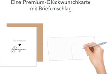 Laden Sie das Bild in den Galerie-Viewer, Edition Seidel Premium quadratische Trauerkarte mit Umschlag. Beileidskarte Karte mit Spruch In stiller Trauer Mitgefühl stille Anteilnahme Abschied herzliches Beileid (TQ116 SW025)