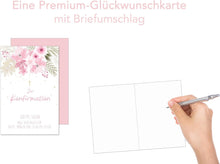 Laden Sie das Bild in den Galerie-Viewer, Edition Seidel Premium Glückwunschkarte zur Konfirmation mit Umschlag. Konfirmationskarte Karte mit Spruch Grusskarte Kreuz Blumen Junge Mädchen (KF317 SW024)