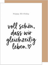 Laden Sie das Bild in den Galerie-Viewer, Edition Seidel Premium Glückwunschkarte zum Geburtstag mit Umschlag. Geburtstagskarte Grußkarte Karte Klappkarte Spruch Happy Birthday Mann Frau Freunde Freundschaft Glück Liebe Herz (G4394 SW026)