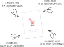 Laden Sie das Bild in den Galerie-Viewer, Edition Seidel Premium Geburtstagskarte mit Umschlag aus Kraftpapier. Glückwunschkarte Have a lovely Birthday Billet Karte für Frau Mann Mädchen Jungen Schweinchen rosa Luftballon (G3539 SW024)