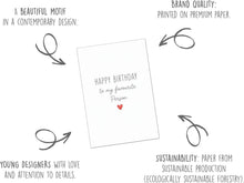 Laden Sie das Bild in den Galerie-Viewer, Edition Seidel Premium Glückwunschkarte zum Geburtstag mit Umschlag. Grußkarte Karte Geburtstagskarte Spruch Englisch für Mann Frau Freund Freundin Partner Herz Elegant (G3906 SW026)