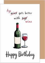 Laden Sie das Bild in den Galerie-Viewer, Edition Seidel Premium Geburtstagskarte mit Umschlag. Glückwunschkarte Grußkarte Karte Geburtstag Happy Birthday Mann Frau Wein lustig (G3670 SW024)