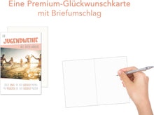 Laden Sie das Bild in den Galerie-Viewer, Edition Seidel Premium Glückwunschkarte zur Jugendweihe mit Umschlag. Jugendweihekarte Karte mit Spruch Grusskarte Meer Glück Junge Mädchen (JW135 SW024)