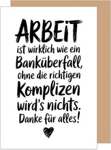 Laden Sie das Bild in den Galerie-Viewer, Edition Seidel Premium Glückwunschkarte zum Abschied mit Umschlag. Abschiedskarte mit Spruch. Danke für Alles! (AS151 SW025)