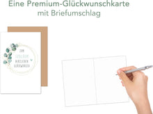 Laden Sie das Bild in den Galerie-Viewer, Edition Seidel Premium Glückwunschkarte zum Jubiläum mit Umschlag. Jubiläumskarte Ehrentag Grusskarte Billet Mann Frau Feier Firma (J133 SW024)