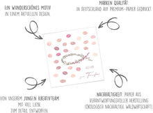 Laden Sie das Bild in den Galerie-Viewer, Edition Seidel Premium quadratische Glückwunschkarte zur Taufe mit Umschlag. Taufkarte Grußkarte Karte Fisch Taufkind Mädchen Kinder Kind (ETQ114 SW025)