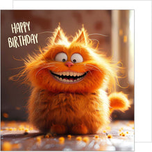 Laden Sie das Bild in den Galerie-Viewer, Edition Seidel Premium quadratische Geburtstagskarte mit Umschlag. Glückwunschkarte Happy Birthday Billet Karte für Mann Frau Kids Teens Mädchen Junge Katze Kater Humor (GQ235 SW024)