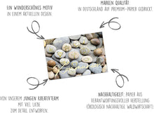 Laden Sie das Bild in den Galerie-Viewer, Edition Seidel Premium Glückwunschkarte zur Kommunion mit Umschlag. Kommunionskarte Karte mit Spruch Grusskarte Steine Junge Mädchen (KO297 SW024)