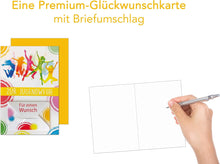 Laden Sie das Bild in den Galerie-Viewer, Edition Seidel Premium Glückwunschkarte Geldscheinkarte zur Jugendweihe mit Umschlag. Eine einzelne Karte Judendweihekarte Grusskarte Geldgeschenk Junge Mädchen (GS-JW100 SW022)