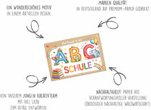 Laden Sie das Bild in den Galerie-Viewer, Edition Seidel Premium Glückwunschkarte zur Einschulung mit Umschlag. Einschulungskarte Karte zum Schulanfang Grußkarte Spruch Schulkind Mädchen Junge 1. Klasse (ES163 SW025)