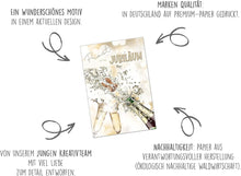 Laden Sie das Bild in den Galerie-Viewer, Edition Seidel Premium Glückwunschkarte zum Jubiläum mit Umschlag. Jubiläumskarte Ehrentag Grusskarte Billet Mann Frau Feier Firma Ehe (J126 SW023)