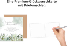 Laden Sie das Bild in den Galerie-Viewer, Edition Seidel Premium quadratische Trauerkarte mit Umschlag. Beileidskarte Karte mit Spruch In stiller Trauer Mitgefühl stille Anteilnahme Abschied herzliches Beileid Blumenwiese (TQ142 SW025)