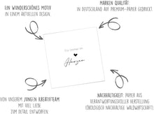 Laden Sie das Bild in den Galerie-Viewer, Edition Seidel Premium quadratische Trauerkarte mit Umschlag. Beileidskarte Karte mit Spruch In stiller Trauer Mitgefühl stille Anteilnahme Abschied herzliches Beileid (TQ116 SW025)