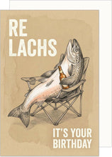 Laden Sie das Bild in den Galerie-Viewer, Edition Seidel Premium Glückwunschkarte zum Geburtstag mit Umschlag. Geburtstagskarte Grußkarte Karte Klappkarte Spruch Englisch Relachs It’s your Birthday Mann Freund Fisch Bier lustig (G4412 SW026)