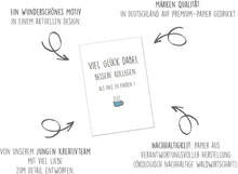 Laden Sie das Bild in den Galerie-Viewer, Edition Seidel Premium Glückwunschkarte zum Abschied mit Umschlag. Abschiedskarte mit Spruch. Sarkasmus. (AS140 SW024)