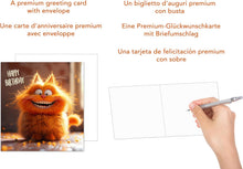 Laden Sie das Bild in den Galerie-Viewer, Edition Seidel Premium quadratische Geburtstagskarte mit Umschlag. Glückwunschkarte Happy Birthday Billet Karte für Mann Frau Kids Teens Mädchen Junge Katze Kater Humor (GQ235 SW024)