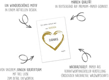 Laden Sie das Bild in den Galerie-Viewer, Edition Seidel Premium Glückwunschkarte mit Umschlag. Dankeskarte Grußkarte Billet Danke Danksagung Dankeschön von Herzen Mann Frau Freund Freundin (D151 SW025)