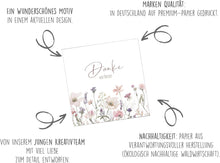 Laden Sie das Bild in den Galerie-Viewer, Edition Seidel Premium Glückwunschkarte mit Umschlag. Dankeskarte Karte Grußkarte Danke Danksagung Dankeschön Dankbarkeit Mann Frau Freund Freundin Blumen von Herzen (DQ107 SW025)