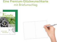 Laden Sie das Bild in den Galerie-Viewer, Edition Seidel Premium Glückwunschkarte zur Konfirmation mit Umschlag. Konfirmationskarte Karte Grusskarte Wege Junge Mädchen Wege (KF293 SW022)