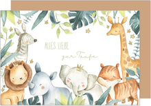 Laden Sie das Bild in den Galerie-Viewer, Edition Seidel Premium Glückwunschkarte zur Taufe mit Umschlag. Taufkarte Grusskarte Karte Tiere Taufkind (ET178 SW024)