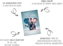 Laden Sie das Bild in den Galerie-Viewer, Edition Seidel Premium Glückwunschkarte zum Ruhestand mit Umschlag. Grußkarte Billet Karte mit Spruch für Frau Mann Kollegin Kollege Pension Abschied Rente Elefant (R144 SW025)