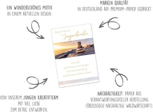 Laden Sie das Bild in den Galerie-Viewer, Edition Seidel Premium Glückwunschkarte zur Jugendweihe mit Umschlag. Jugendweihekarte Karte mit Spruch Grusskarte Meer Strand Himmel Junge Mädchen (JW133 SW024)