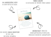 Laden Sie das Bild in den Galerie-Viewer, Edition Seidel Premium Glückwunschkarte zur Firmung mit Umschlag. Firmungskarte mit Spruch Fisch Strand Sand (FI141 SW024)