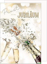 Laden Sie das Bild in den Galerie-Viewer, Edition Seidel Premium Glückwunschkarte zum Jubiläum mit Umschlag. Jubiläumskarte Ehrentag Grusskarte Billet Mann Frau Feier Firma Ehe (J126 SW023)