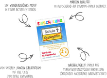 Laden Sie das Bild in den Galerie-Viewer, Edition Seidel Premium Glückwunschkarte zur Einschulung mit Umschlag. Einschulungskarte Karte Grusskarte Einschulung Kind Mädchen Junge Sprüche (ES115 SW022)