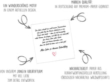 Laden Sie das Bild in den Galerie-Viewer, Edition Seidel Premium quadratische Geburtstagskarte mit Umschlag. Glückwunschkarte Geburtstag Karte mit Spruch für Mann Frau Freund Freundin (GQ480 SW025)