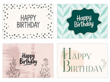 Laden Sie das Bild in den Galerie-Viewer, Edition Seidel Set 25 Geburtstagskarten Postkarten Glückwunschkarte Grußkarte Geburtstag Geburtstagskarte Mann Frau Kinder für ihn für sie Karten Happy Birthday Sprüche (27722)
