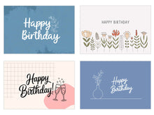 Laden Sie das Bild in den Galerie-Viewer, Edition Seidel Set 25 Geburtstagskarten Postkarten Glückwunschkarte Grußkarte Geburtstag Geburtstagskarte Mann Frau Kinder für ihn für sie Karten Happy Birthday Sprüche (27722)