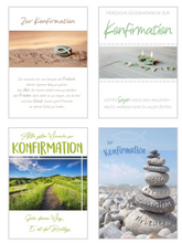 Laden Sie das Bild in den Galerie-Viewer, Edition Seidel Set 12 Premium Konfirmationskarten mit Umschlag (22365)