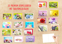 Laden Sie das Bild in den Galerie-Viewer, Edition Seidel Set 20 exklusive Premium Geburtstagskarten mit Umschlag. Glückwunschkarte Grusskarte zum Geburtstag. Geburtstagskarte Mann Frau Karten Billet Happy Birthday Sprüche (20814)