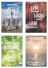 Laden Sie das Bild in den Galerie-Viewer, Edition Seidel Set 12 Postkarten Leben & Momente mit Sprüchen. Karten mit Spruch. Geburtstagskarten Postkarte. Geschenk Dekoidee. Liebe Freundschaft Leben Motivation (20011)