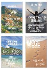 Laden Sie das Bild in den Galerie-Viewer, Edition Seidel Set 12 Postkarten Leben & Momente mit Sprüchen. Karten mit Spruch. Geburtstagskarten Postkarte. Geschenk Dekoidee. Liebe Freundschaft Leben Motivation (20011)